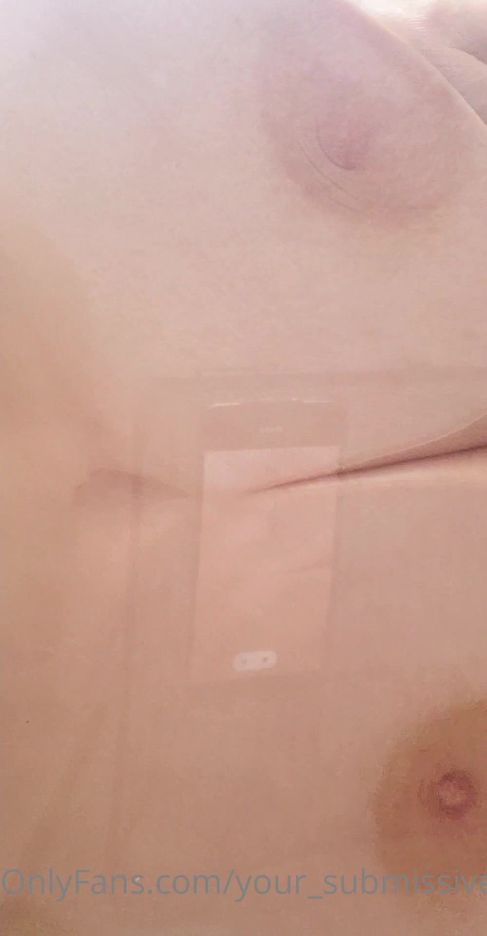 your_submissive_doll tits on glass
