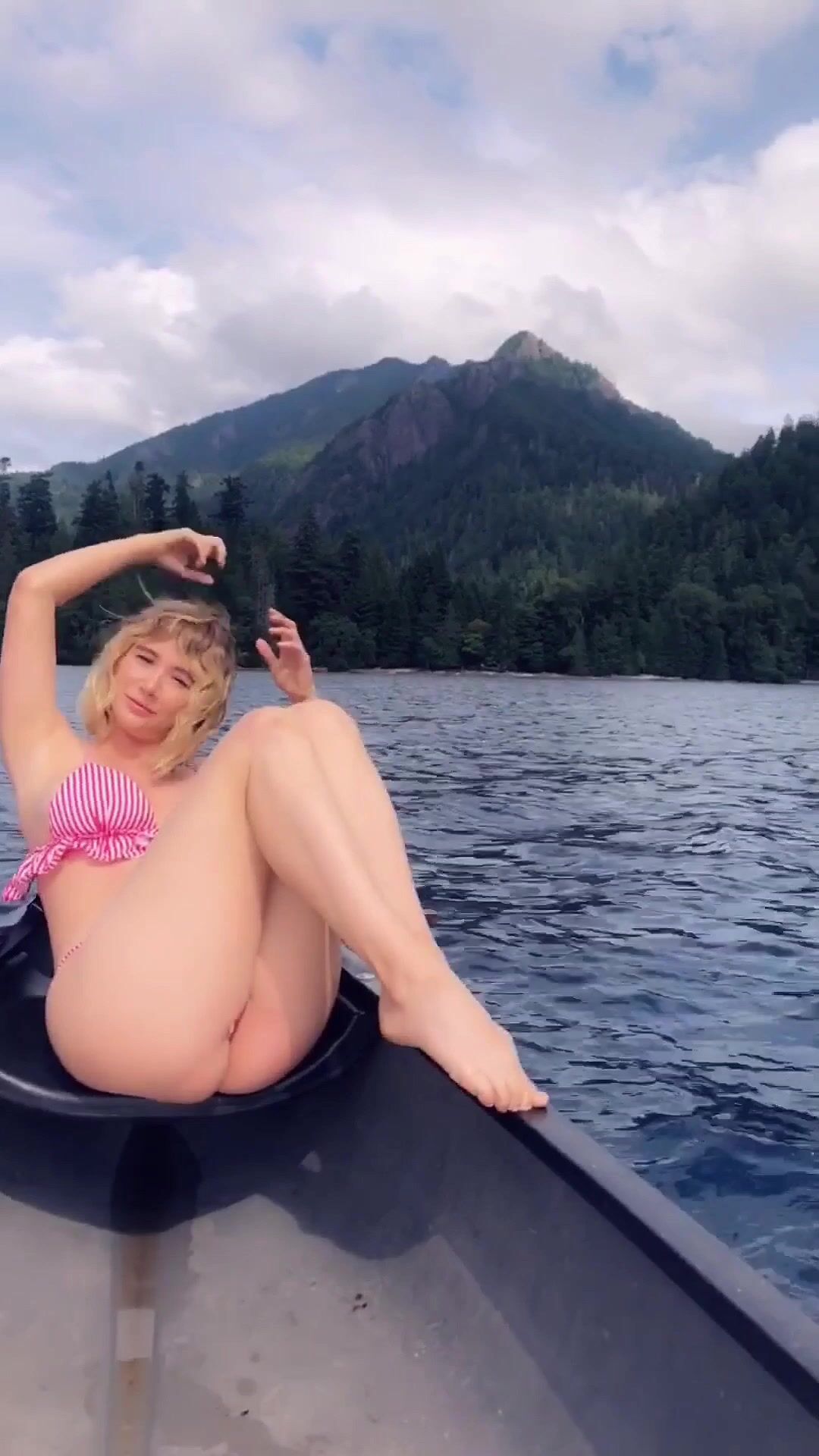Sara Jean Underwood-topless pussy slip on a river boat
