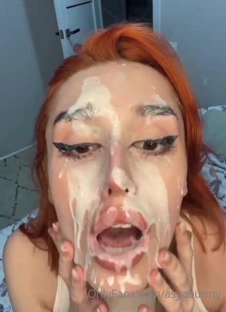 stormy bunny cum on face